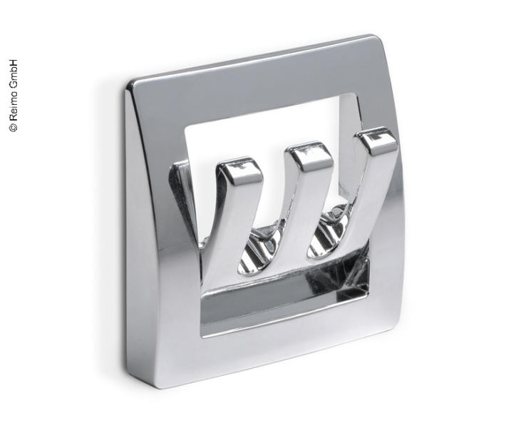 FAWO Wardrobe Hook, Chrome, Triple