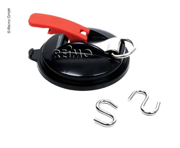 Suction cup with hook & 2 rings,10kg rated,11.5 cm