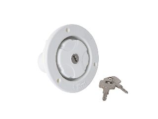 FIAMMA Water Filler Cap White, Complete with barrel and keys