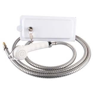 Reich External Water Socket with Lock, incl. shower hose and rose