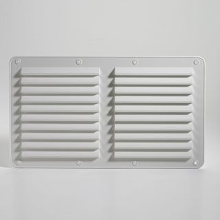 FAWO Ventilation grill,  385 × 220 mm, white plastic
