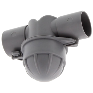 Grey 28mm waste-smell trap for caravans and motorhomes