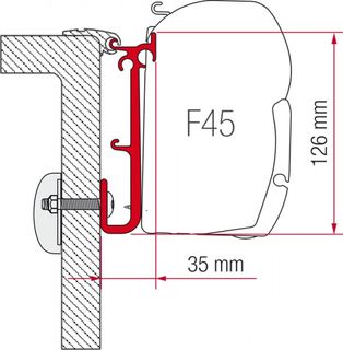 Fiamma F45 Kit Caravan Mounting Brackets for awning installation to caravan