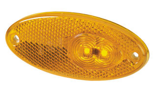 HELLA LED Side Marker Light Orange, Surface Mounted