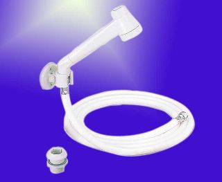 Shower Set MODERN, White, 2m hose, 3/8" Connection