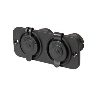 Flush Mount Dual USB/12V Accessory Plug