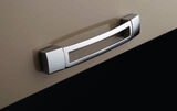 Furniture handle for caravans/motorhomes, 180 mm long, chrome, incl. catching mechanism