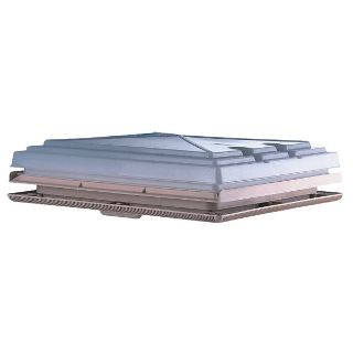 MPK roof vent model 42, beige, NO FLY SCREEN, NO BLIND, 400x400 mm cut out