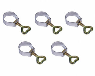 Pole clamp set with screws for awning poles with a diameter of 24- 26mm