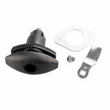 STS Ellipse lock for service doors, black, 78 mm
