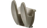 HYMER coat hanger, nickel coloured
