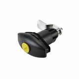 FAWO Eclipse lock for service doors, black, HSC,78 mm