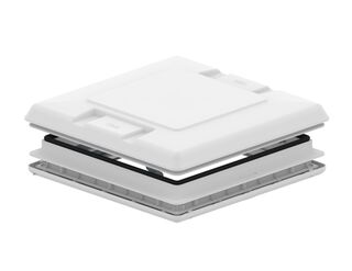 Fiamma Vent 50cm x 50cm Combi With Roller Blind (White Neutral)