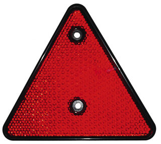Carbest triangular reflectors, set of 2 , red