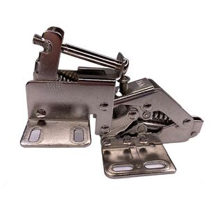 DGN Vert. Mount Hinge For Top Cupboard With Upward Flat/Curved Door C/W Soft-Close