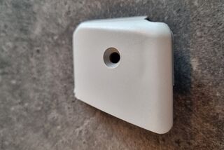 Bürstner rail end cap, grey, R/H