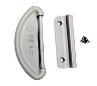REMIS shower door handle set grey, RAL7035