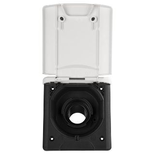 FAWO ABL fresh water filler flap with magnetic lid, white, for caravans and motorhomes