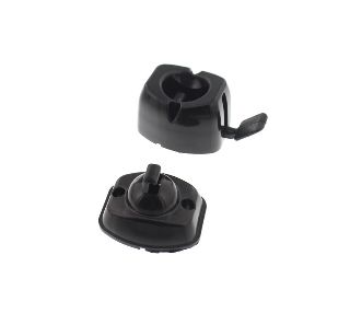 Black External Release Door Retainer Catch for UK Caravans