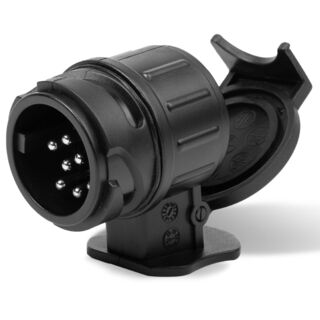13 Pin Round European Plug to 7 Pin Round Socket Adapter