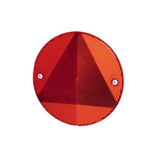 Hella reflector round, with integrated triangle, red, for European and English  caravans