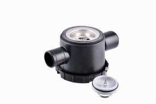 Reich Siphon Sink Plug Waste Trap With 2nd Connection, 39mm, plug with pin