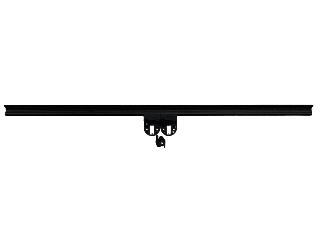 Fawo Black Aluminium Table Slide Rail Set, 950mm