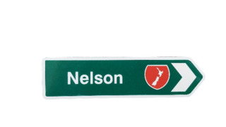 Nelson Road Sign Fridge Magnet
