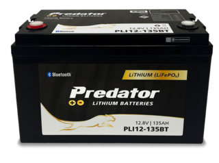Predator 12V 135Ah Lithium Battery with Bluetooth