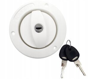 FAWO Short White Water Filler with Cap, STS Barrel and Keys