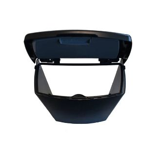 Hartal Door Mount Rubbish Bin Kit Black, Square