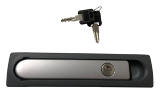 Hartal Grey Outer Gas Locker Handle with Keys for Swift Caravans