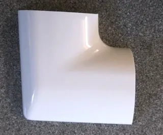 Elddis, Compass caravan and motorhome awning rail end cap, white