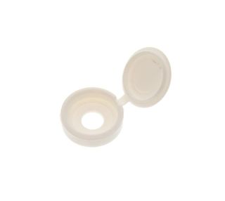 Bailey hinged screw cap cover, white, 1490168
