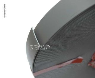 Window infill grey, 0.9 mm x 23 mm, price per meter