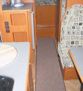 Floor Mat For Caravan/RV Grey, 150 x 50 cm