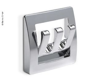 FAWO Wardrobe Hook, Chrome, Triple, for caravans and motorhomes